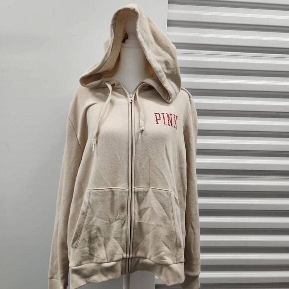 NWT Pink Victoria Secret Zip Up Hoodie Size XXL - Picture 1 of 8